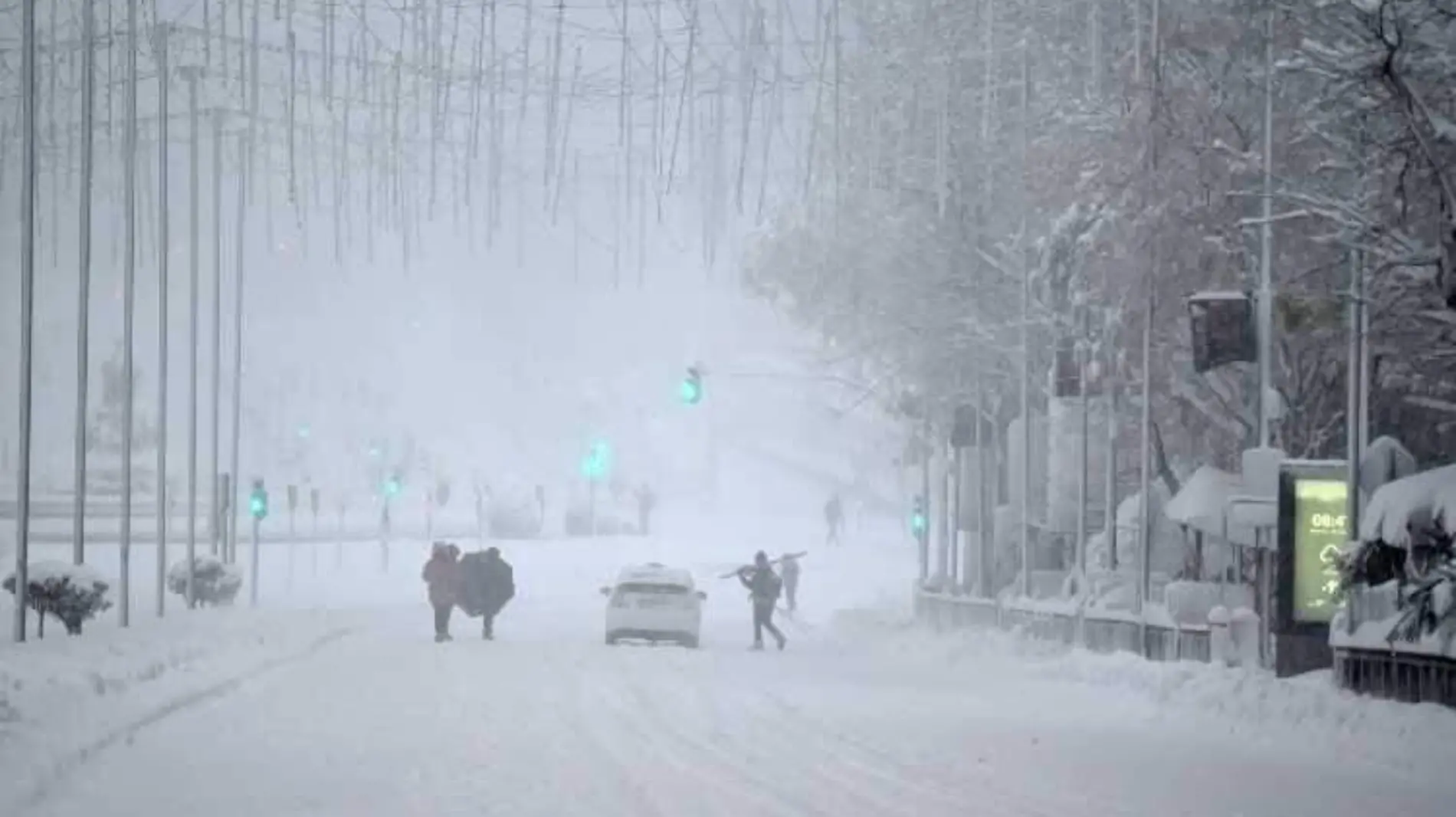 España Madrid tormenta de nieve